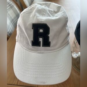 White unisex ball cap